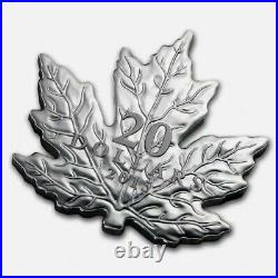 2015 Canada $20 Maple Leaf Shape Coin 1 Oz. 999 Silver Proof Coin