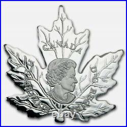 2015 Canada $20 Maple Leaf Shape Coin 1 Oz. 999 Silver Proof Coin