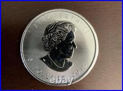 2015 Canada $5.9999 fine 1 Oz Silver Maple Leaf Privy Coin