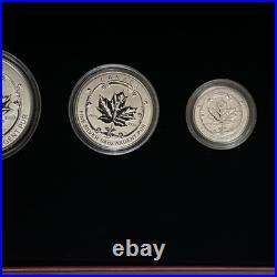 2015 Canada Fine Silver Fractional Set The Maple Leaf 5 Coin Set with COA