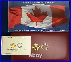 2015 Canada Fine Silver Fractional Set The Maple Leaf! 5 pc 0.9999 fine silver