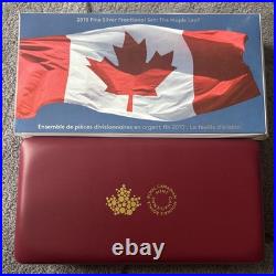 2015 Canada Fine Silver THE MAPLE LEAF FRACTIONAL SET, Box & COA, MINT