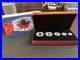 2015 Canadian Silver Maple Leaf Fractional Coin Set (translucent red enamel)