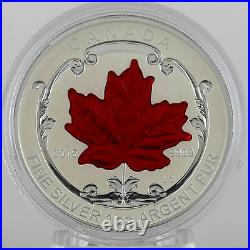 2015 Maple Leaf Fractional Silver Set 5 Incused Reverse Proofs $1, $2, $3, $4, $5