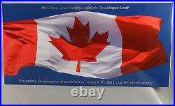 2015 Maple Leaf Fractional Silver Set 5 Incused Reverse Proofs $1, $2, $3, $4, $5