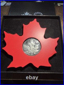 2015 Maple Leaf (Shaped) One Ounce 99.99 Silver $20 Coin