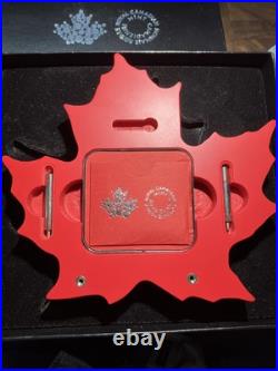 2015 Maple Leaf (Shaped) One Ounce 99.99 Silver $20 Coin