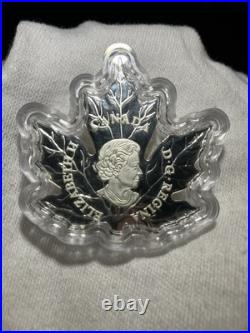 2015 Maple Leaf (Shaped) One Ounce 99.99 Silver $20 Coin