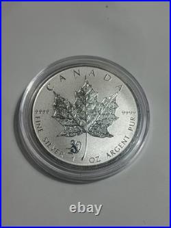 2016 1 Ounce $5.9999 Fine Silver Canadian Maple Leaf Monkey Prevy Proof