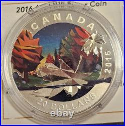 2016 $20 Geometry in Art The Beaver, Loon, Caribou, Maple Leaf and Polar Bear