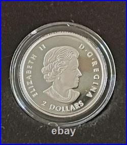 2016 4 Coin. 9999 Silver Maple Leaf Fractional Set Wolf Coa & Ogp 2016 4 Coin. 9999 Silver Maple Leaf Fractional Set Wolf Coa & Ogp