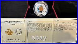 2016 CANADA $20 SILVER 99.99% MAJESTIC MAPLE LEAVES DRUSY STONE withBOX/CASE/COA