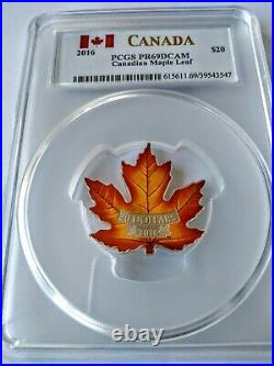 2016 Canada $20 1oz Silver Proof Canadian Maple? PCGS PR69DCAM Colorized Coin
