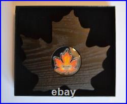 2016 Canada $20 Coloured Maple Leaf Silver Coin COA + BOX