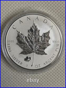 2016 Canada $5 1oz ANA California poppy Privy Maple Leaf Silver Bullion coin