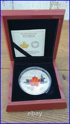 2016 Canada 5oz Silver Proof $50 coin Murano Maple Leaf in Case with COA