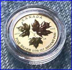 2016 Canada Fine Silver Maple Leaf Reverse Proof Fractional Set in OGP withCOA
