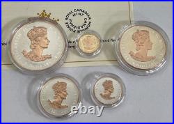 2016 Canada Historic Reign Silver Maple Leaf Fractional Coin Set