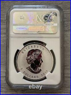 2016- Canada- Silver Maple Leaf- NGC- Reverse Proof70- Panda Privy