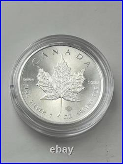 2016 Canadian Maple Leaf 1 oz. 9999 Fine Silver Bullion Coin