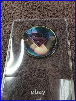 2016 DC Superman Canadian $5 Silver Maple Leaf 1 oz. 9999 Silver Round Toned