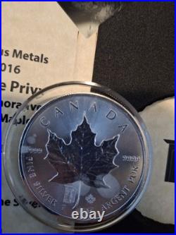 2016 Keystone KPM Privy Maple Leaf 1 oz Silver #091/200 with Box & Card 2016 Keystone KPM Privy Maple Leaf 1 oz Silver #091/200 with Box & Card
