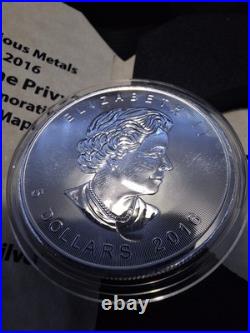 2016 Keystone KPM Privy Maple Leaf 1 oz Silver #091/200 with Box & Card 2016 Keystone KPM Privy Maple Leaf 1 oz Silver #091/200 with Box & Card