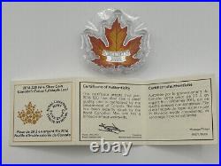 2016 Royal Canadian Mint 20 Dollars Fine Silver Coin Canada Colourful Maple Leaf