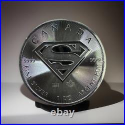 2016 Silver 1oz. 9999 Fine Silver Canadian Maple Leaf Superman
