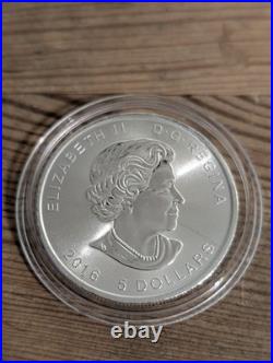 2016 Silver 1oz. 9999 Fine Silver Canadian Maple Leaf Superman