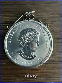 2016 Silver 1oz. 9999 Fine Silver Canadian Maple Leaf Superman + silver mount 2016 Silver 1oz. 9999 Fine Silver Canadian Maple Leaf Superman + silver mount
