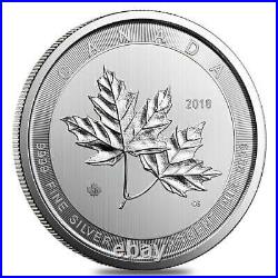 2017 10 oz. $50 Canada Maple Leaf SILVER. 9999 coin Pristine Condition