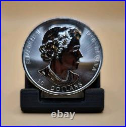 2017 2oz Canadian Maple 9999 Fine Silver Bullion Coin BUNC Argent