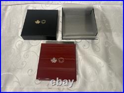 2017 CANADA $50 FINE SILVER PROOF 5 Oz CONVEX Coin MAPLE LEAVES IN MOTION CURVED