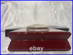 2017 CANADA $50 FINE SILVER PROOF 5 Oz CONVEX Coin MAPLE LEAVES IN MOTION CURVED