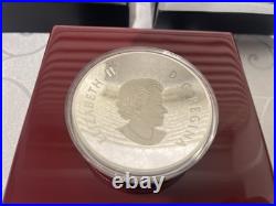 2017 CANADA $50 FINE SILVER PROOF 5 Oz CONVEX Coin MAPLE LEAVES IN MOTION CURVED 2017 CANADA $50 FINE SILVER PROOF 5 Oz CONVEX Coin MAPLE LEAVES IN MOTION CURVED