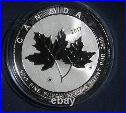 2017 Canada $50 Coin 10 Oz. 9999 Silver Sugar Maple Leaf Lot 180953
