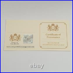 2017 Canada $50 Fine Silver Coin Whispering Maple Leaves Canadian Mint Box 9999