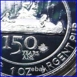2017 Canada Maple 5 Dollars Silver 1oz F#5977 ST-BU 150th Anniversary Colored