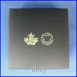 2017 Canada Silver Proof $20 coin The Gilded Maple Leaf in Case with COA