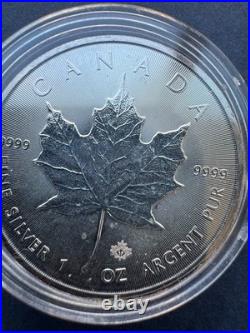 2017 Pure Silver 9999 1oz Canadian Maple Leaf 1oz Coin 5 Dollars Silver