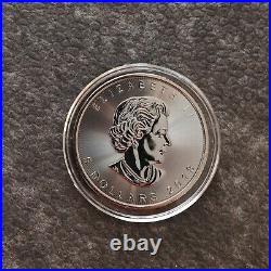 2018 1OZ Silver Canada Maple Leaf 24kt Gold gilded Black Empire ONLY 500pc #352