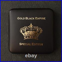 2018 1OZ Silver Canada Maple Leaf 24kt Gold gilded Black Empire ONLY 500pc #352