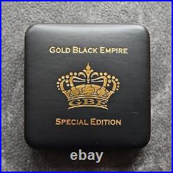 2018 1OZ Silver Canada Maple Leaf 24kt Gold gilded Black Empire ONLY 500pc #352