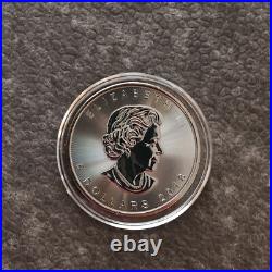 2018 1OZ Silver Canada Maple Leaf 24kt Gold gilded Black Empire ONLY 500pc #352