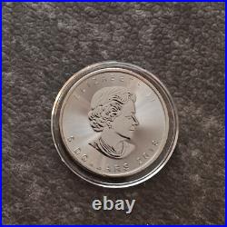 2018 1OZ Silver Canada Maple Leaf 24kt Gold gilded Black Empire ONLY 500pc #352