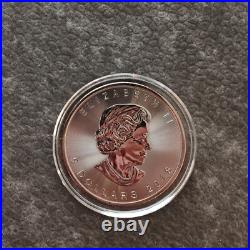 2018 1OZ Silver Canada Maple Leaf 24kt Gold gilded Black Empire ONLY 500pc #375