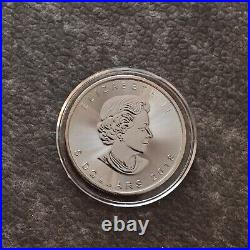 2018 1OZ Silver Canada Maple Leaf 24kt Gold gilded Black Empire ONLY 500pc #377