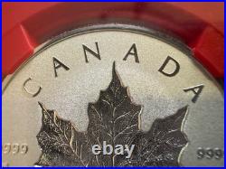 2018 1oz 9999 FINE SILVER MAPLE LEAF 30th ANNIV. 1st RELEASE NGC PF 70 REV PF