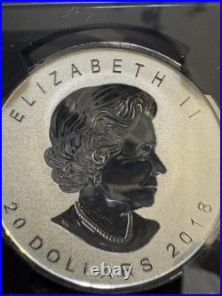 2018 1oz 9999 FINE SILVER MAPLE LEAF 30th ANNIV. 1st RELEASE NGC PF 70 REV PF